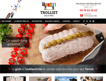 Tablet Screenshot of boucherie-trolliet.com